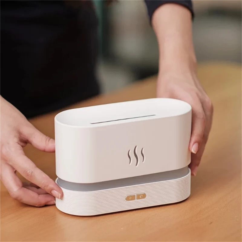 Kinscoter FlameGlow™ Aroma Diffuser – Ultrasonic Cool Mist Humidifier & Essential Oil Lamp in One